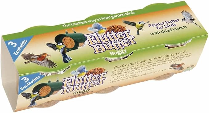 Flutter Butter - Peanut Butter for BIrds Buggy - 3 EcoRefills