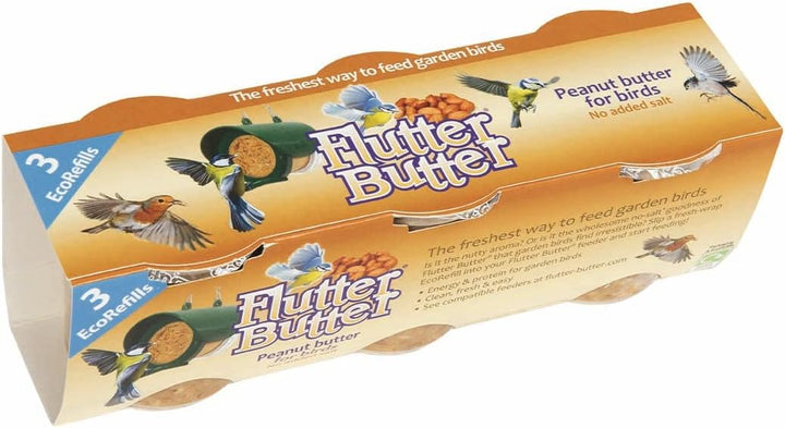 Flutter Butter - Peanut Butter for BIrds - 3 EcoRefills