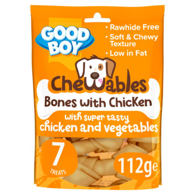 Good Boy Chewables Bones with Chicken 7pk small - PetWorld