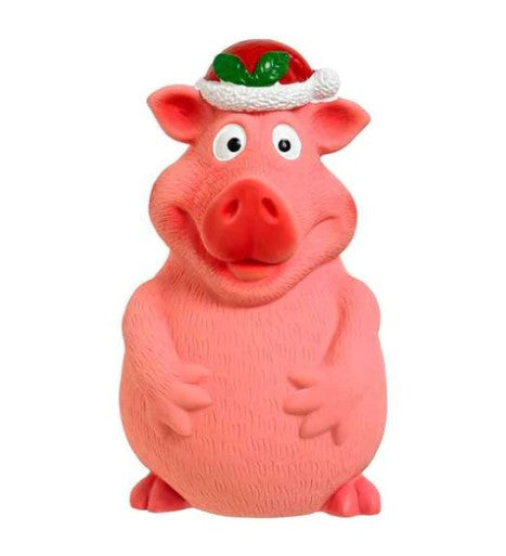 Good Boy Christmas Smiley Pig Dog Toy - PetWorld