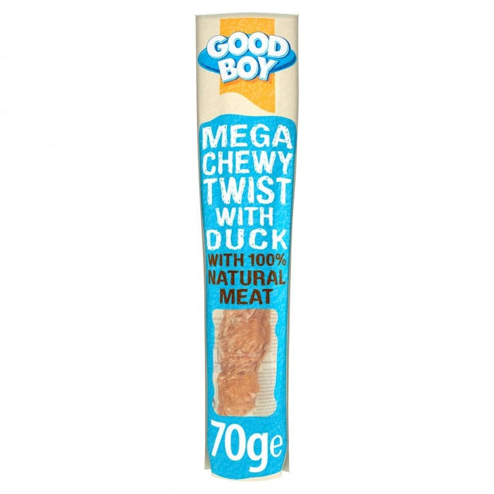 Goodboy Pawsley & Co Mega Chewy Twist with Duck Dog Treat 70g.