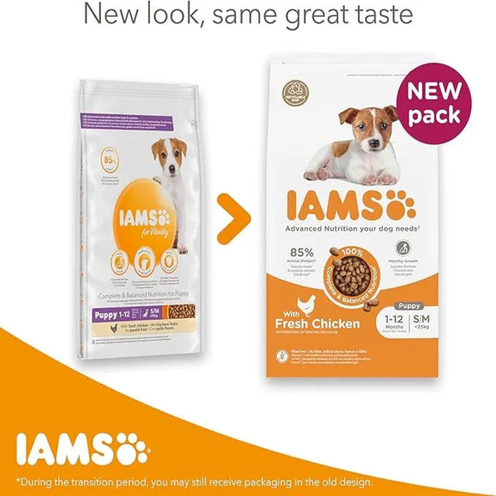 IAMS Puppy Small & Medium Breed Dry Dog Food Chicken