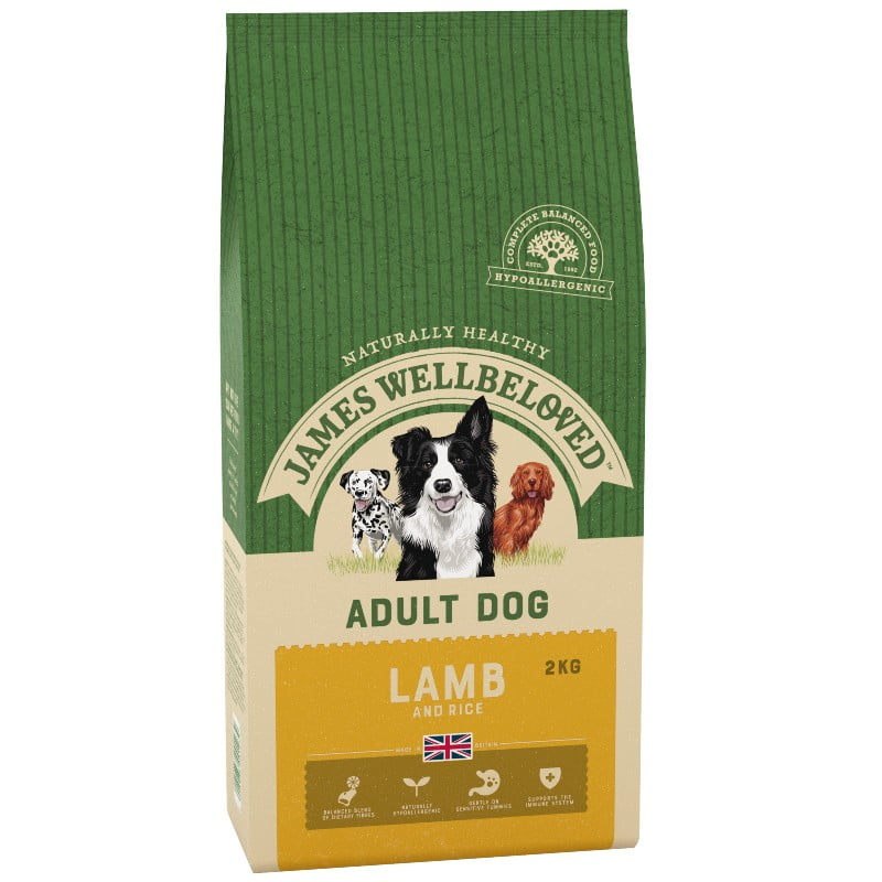 James Wellbeloved Adult Lamb & Rice dog food 2kg