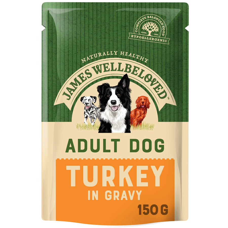 James Wellbeloved Adult Turkey Wet Food Pouches 150g