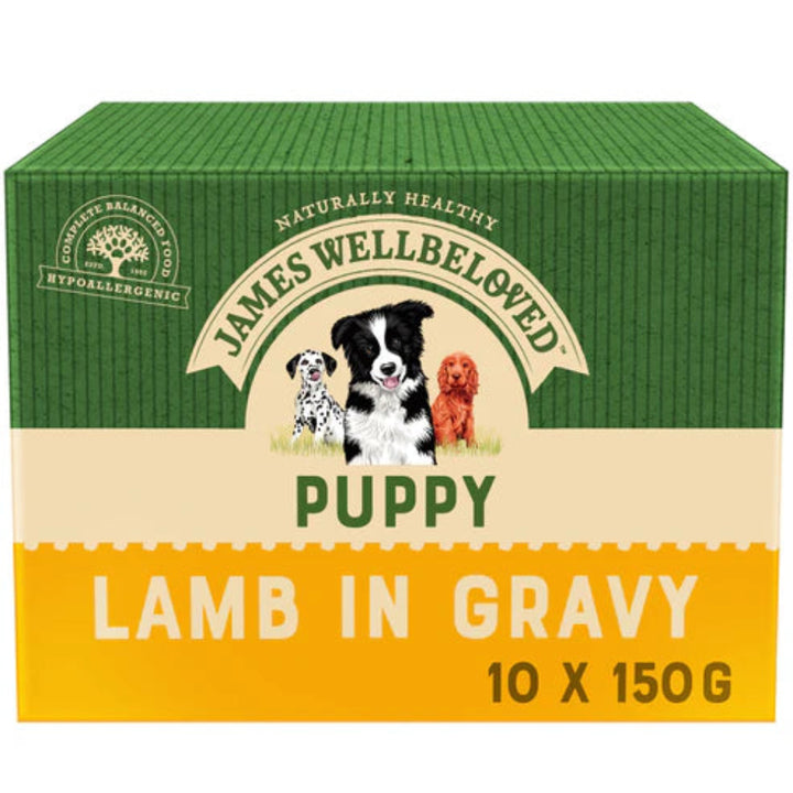 James Wellbeloved Lamb Rice Puppy Junior Dog Pouches 10x150g