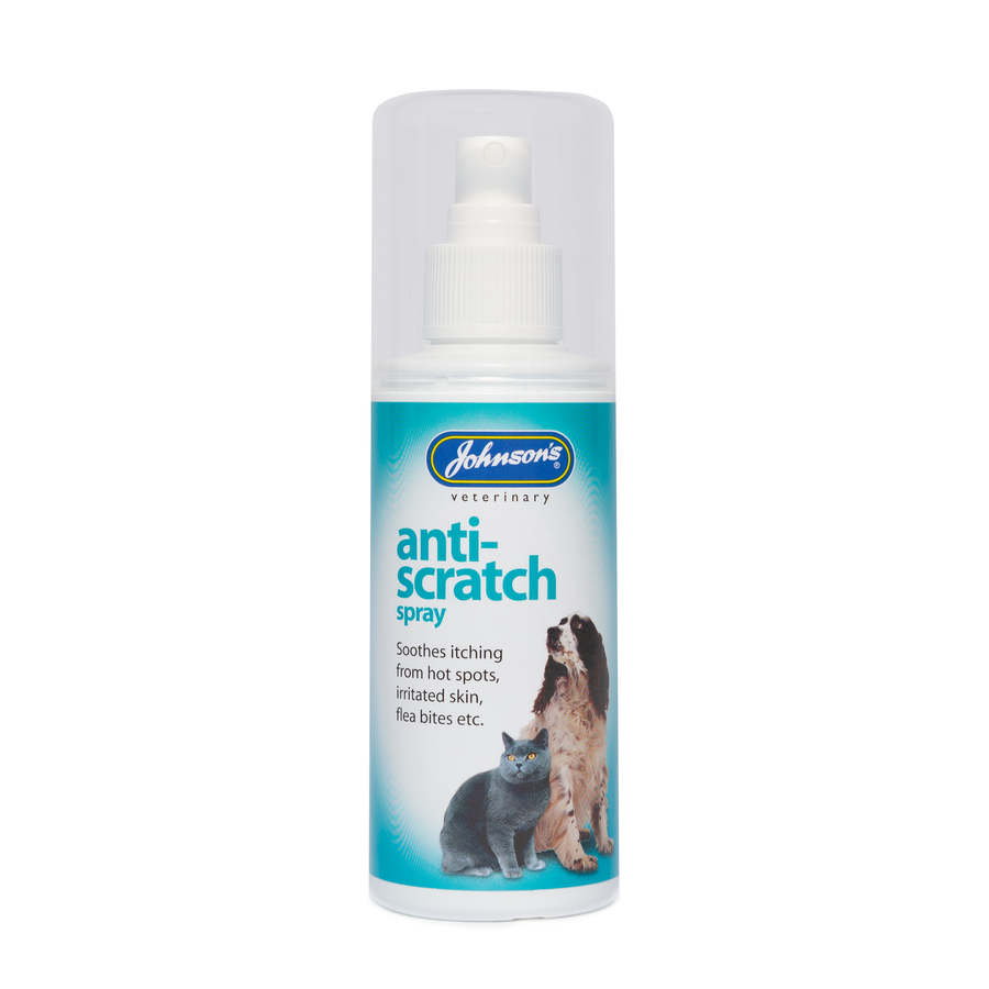Johnson's Anti Scratch Spray 100ml pump bottle, front