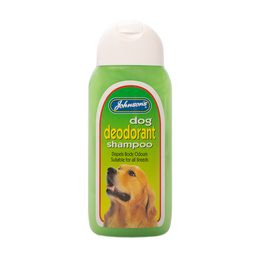 Johnson's Dog Deodorant Shampoo 200ml bottle, front view