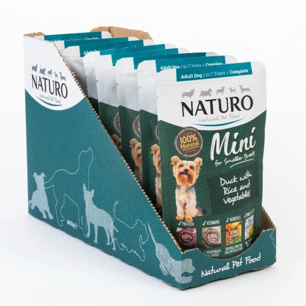 Naturo Mini Duck Dog Wet Food with Rice 