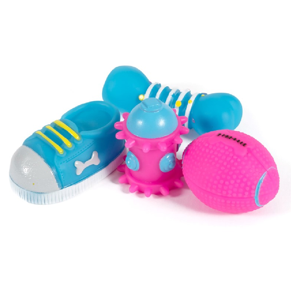 Ancol Small Bite Vinyl Dog Toy Selection 8cm