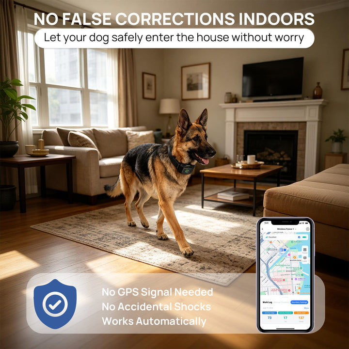 PawGuard PG860 GPS dog fence with app, black collar strap