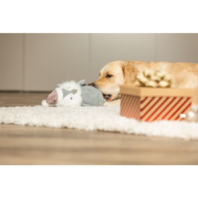 Trixie Christmas Owl Plush Rope Dog Toy 31cm