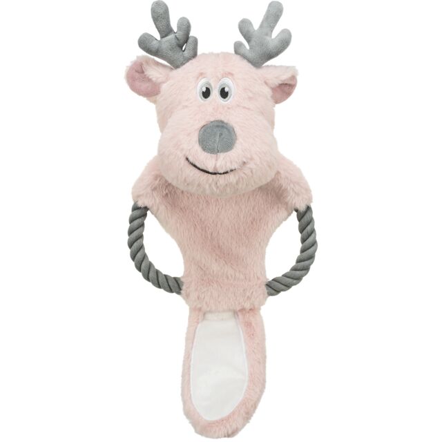 Trixie Christmas Reindeer Rope Plush Dog Toy