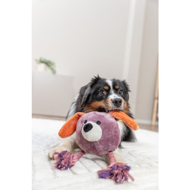 Trixie Dog with Rope Plush/Rope Dog Toy 27cm