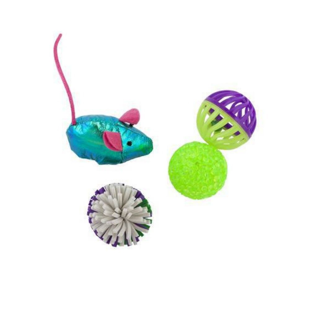 Pawise Cat Toys 4pc Assorted