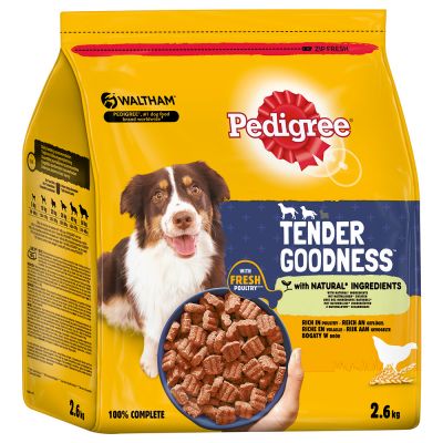 Pedigree Tender Goodness Dog food Medium/Large Poultry 2.6kg