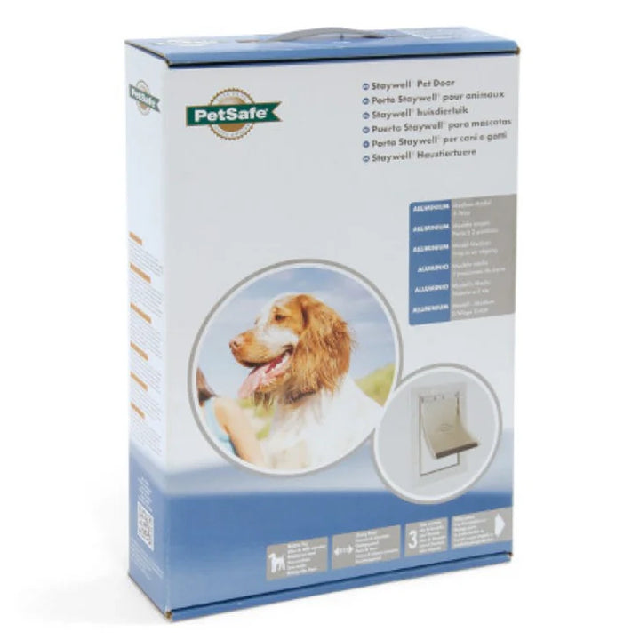 PetSafe product packaging with a dog illustration on a white background