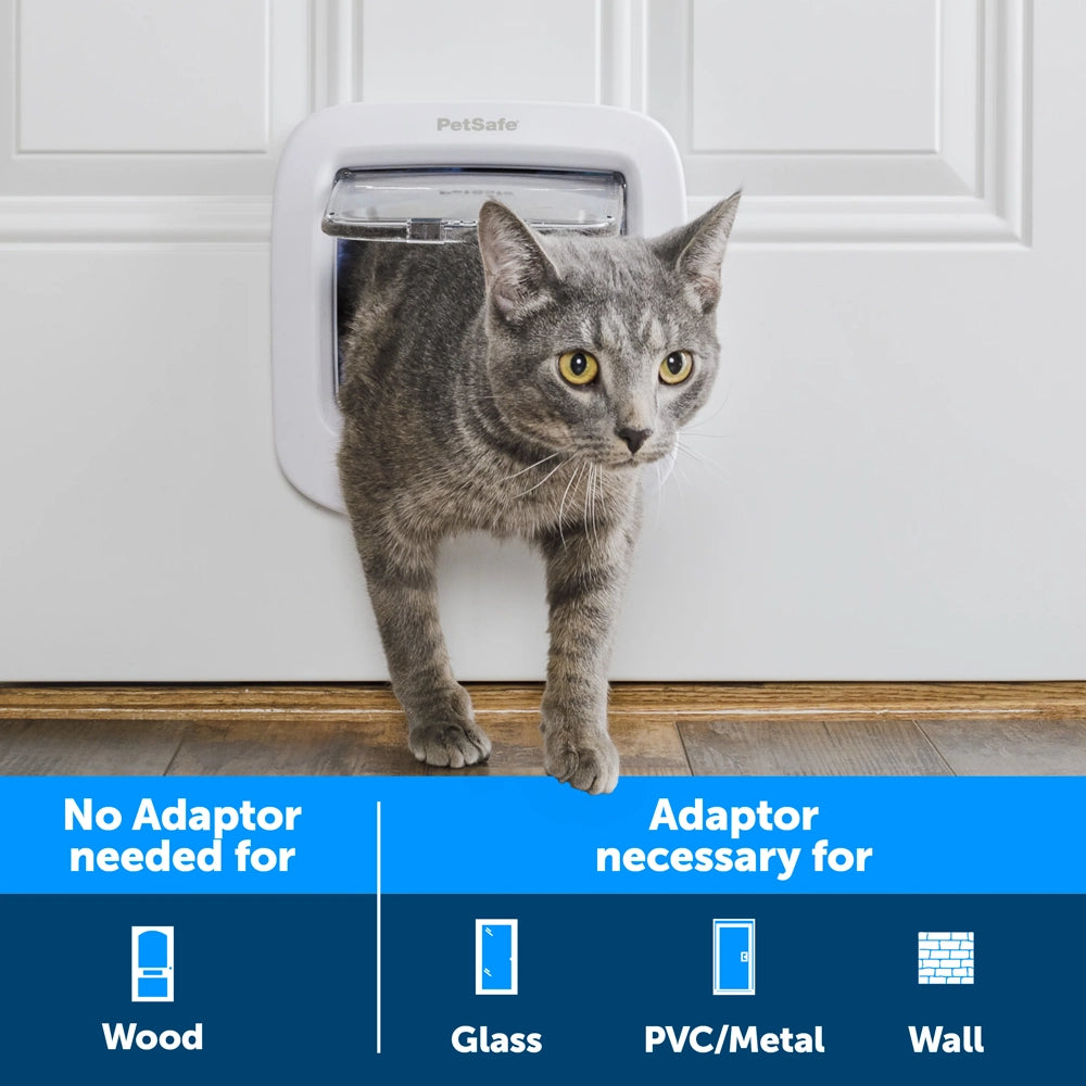 Petsafe Manual-Locking Cat Flap – White