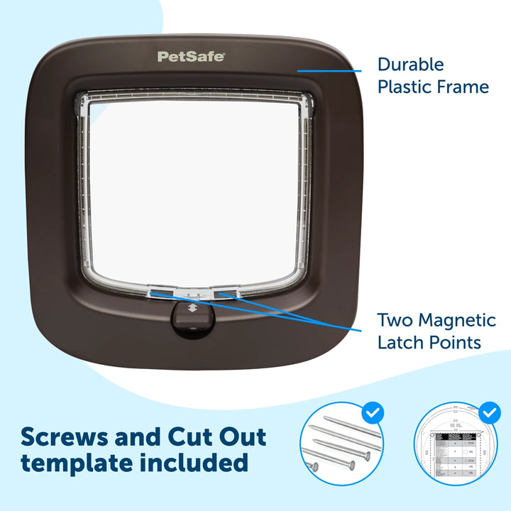 Petsafe Manual-Locking Cat Flap – White