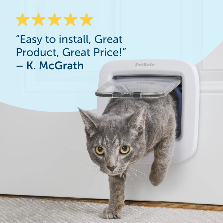 Petsafe Manual-Locking Cat Flap – Brown