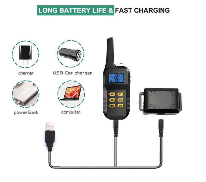 Pawguard Smart Trainer Pro Collar – 2‑in‑1 Remote Trainer & Auto Bark Control