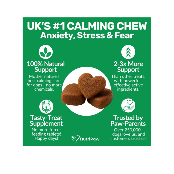 Nutripaw Calming Treats for Dogs for Anxiety, Stress and Fear