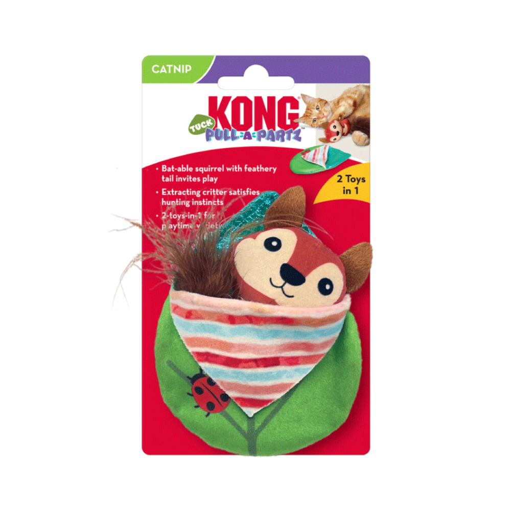 Kong Pull-a-partz Tuck Squirrel 17cm