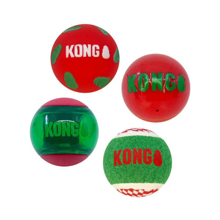 Kong Holiday Balls 4pk