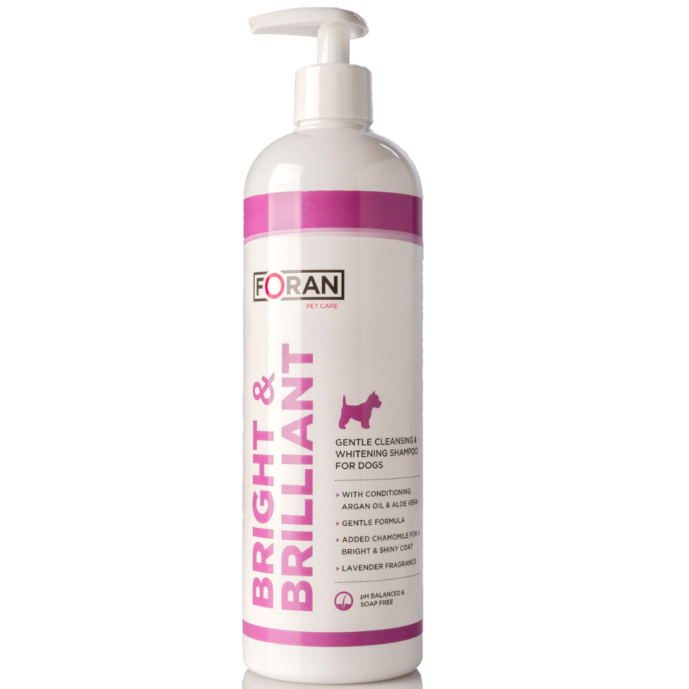 Foran Pet Care Bright & Brilliant – Whitening & Conditioning Shampoo for Dogs