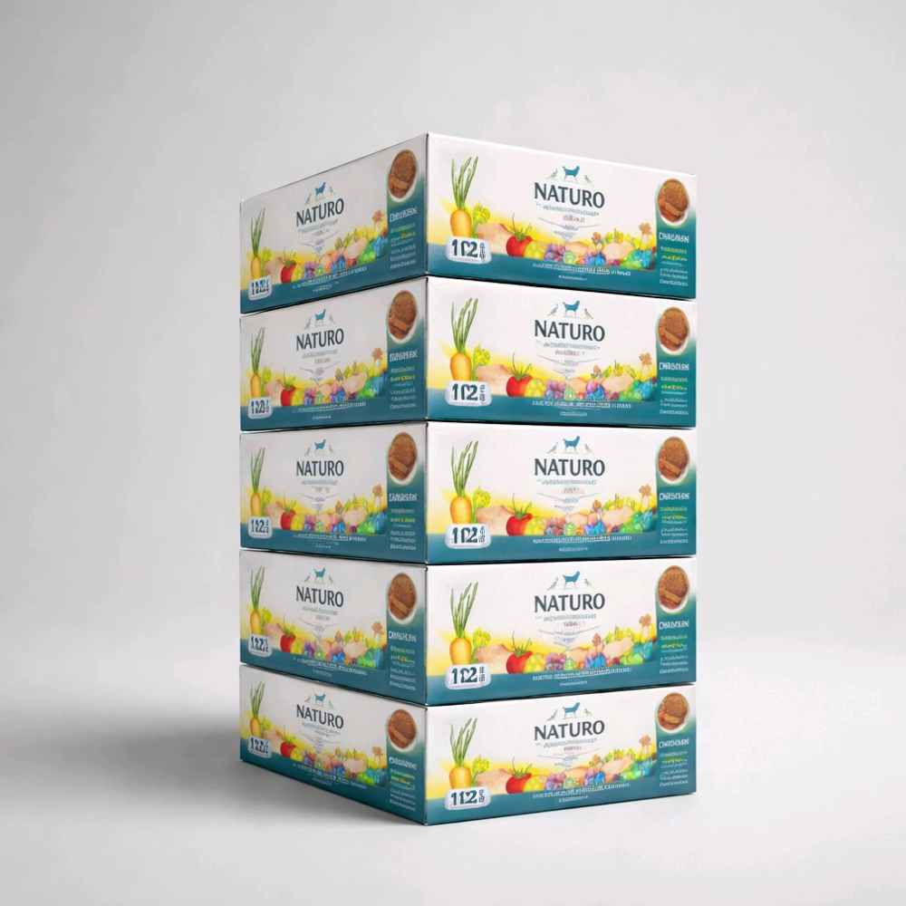 Naturo Adult Dog Grain Free Chicken & Potato with Vegetables - 400g Trays x 12
