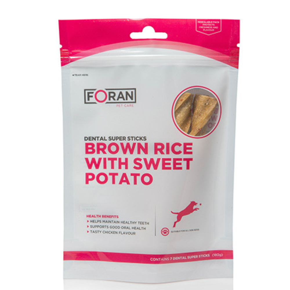 Foran Pet Care Brown Rice & Sweet Potato Dental Super Sticks