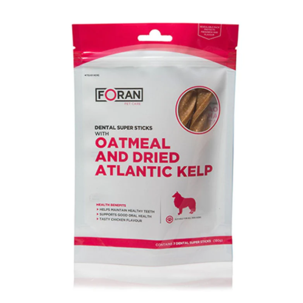 Foran Pet Care Oatmeal & Dried Atlantic Kelp Dental Super Sticks