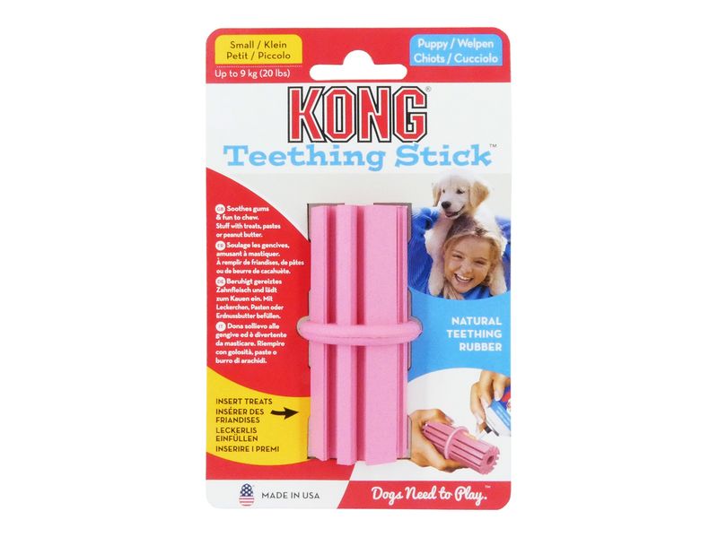 Puppy Kong Teething Stick Small pink