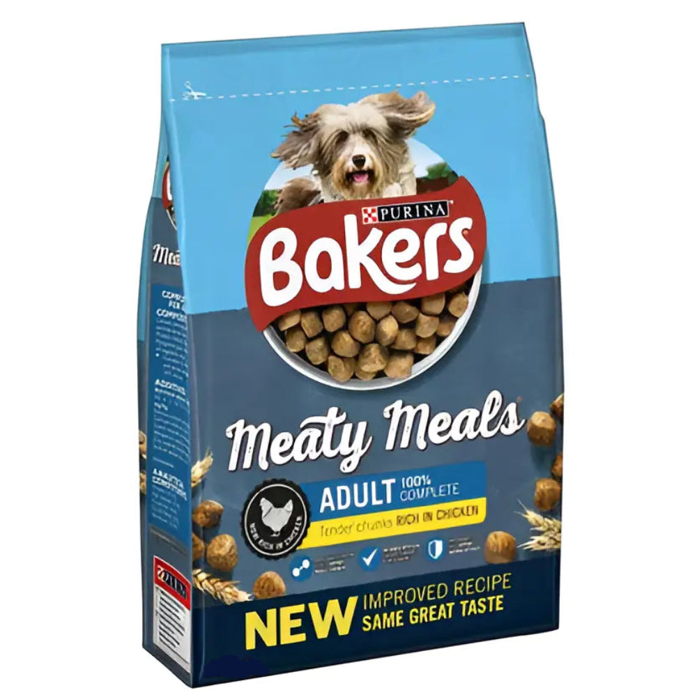 Purina Bakers Meaty Meal Chicken Pouch Pack