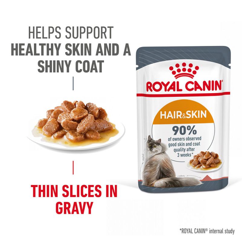 Royal Canin Hair and Skin in Gravy (formerly known as Intense Beauty) 85g