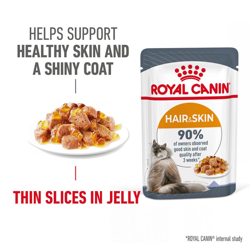 Royal Canin Hair and Skin in Jelly (formerly known as Intense Beauty) 85g - PetWorld