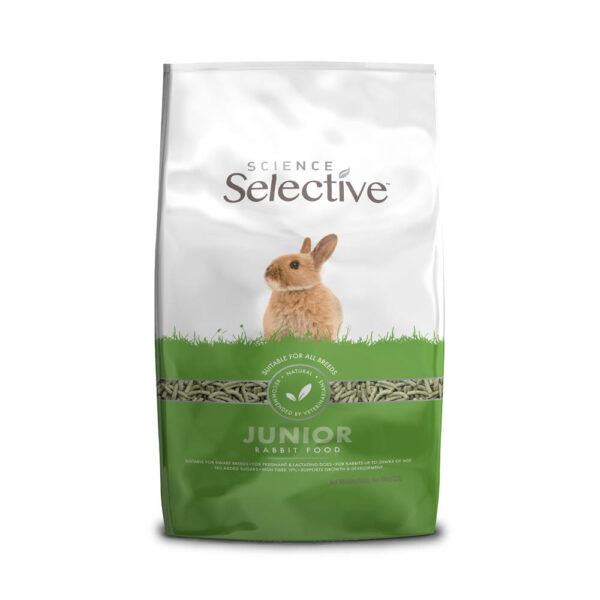 Science Selective Junior Rabbit food 1.5kg bag, front of pack