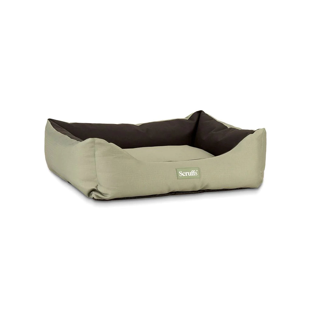 Scruffs Expedition Water Resistant Pet Bed - Khaki Green - PetWorld
