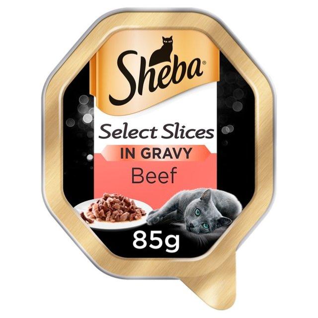Sheba Cat Tray 85g Select Beef in Gravy.