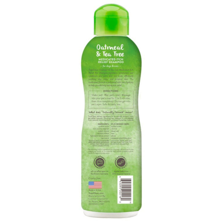 Tropiclean Oatmeal & Tree Medicated Shampoo 355ml