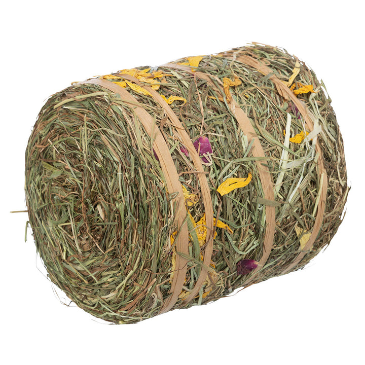 Trixie Hay Roll with Blossoms 500g
