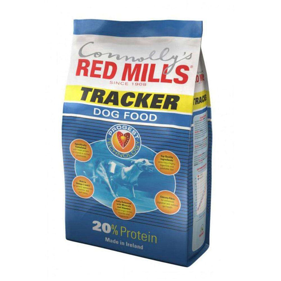 Red Mills Tracker 20% protein dog food 15kg bag, front of pack