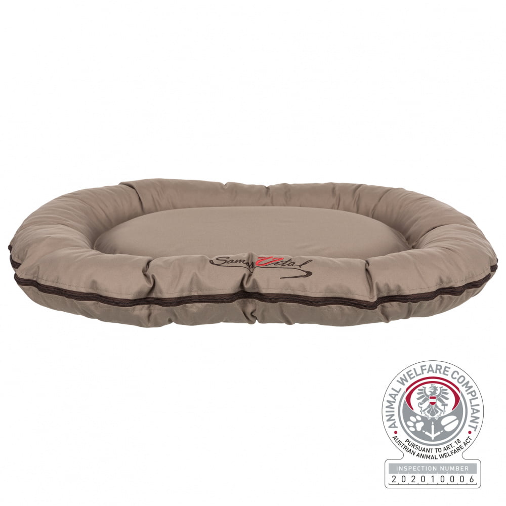 Trixie Samoa Vital cushion oval dog bed taupe