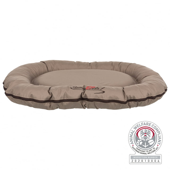 Trixie Samoa Vital cushion oval dog bed taupe