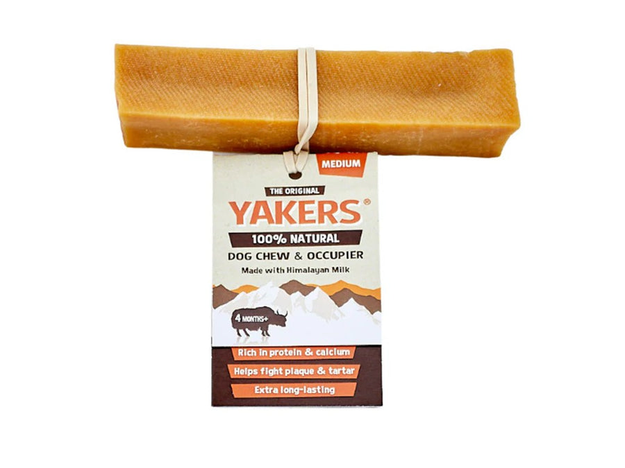 Yakers Original natural dog chew, Medium size, with label
