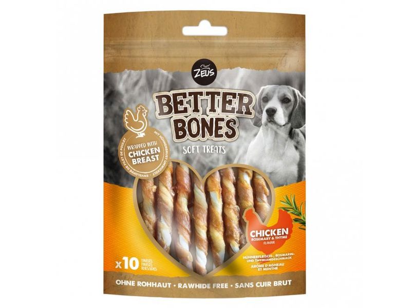 Zeus Better Bones Chicken Twists Dog Treats - PetWorld