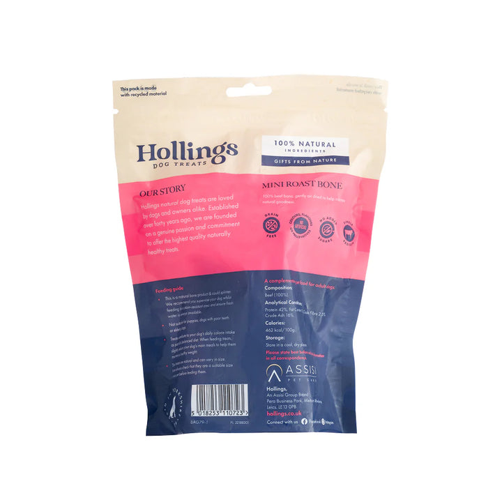 Hollings dog treats packaging 