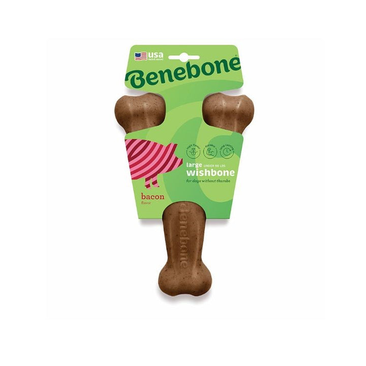 Benebone Wishbone Bacon Dog Chew