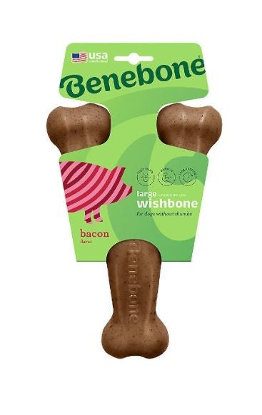 Benebone Wishbone Bacon Dog Chew