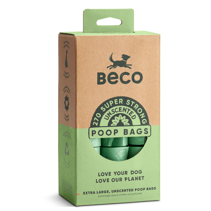 Beco Unscented Poop Bags 270 value pack box, front