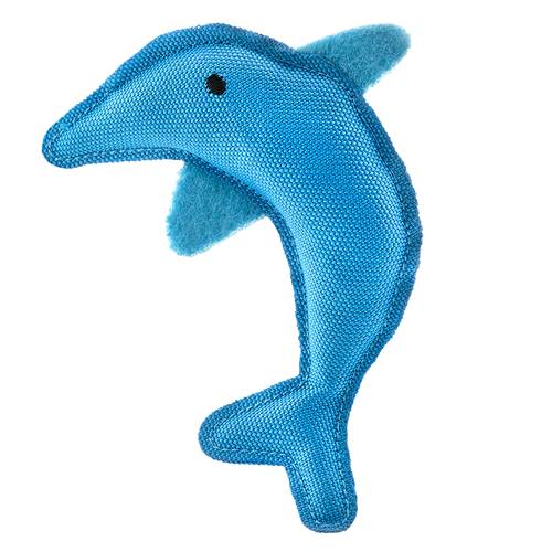 beco blue dolphin catnip toy
